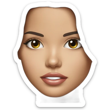 Adriana Lima young sticker