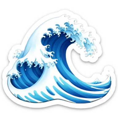 Wave sticker