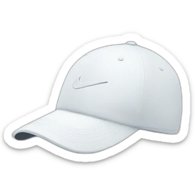 White nike cap sticker