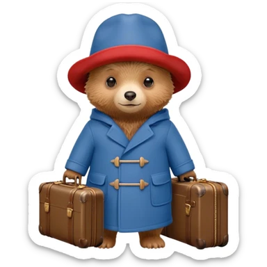 Paddington bear sticker