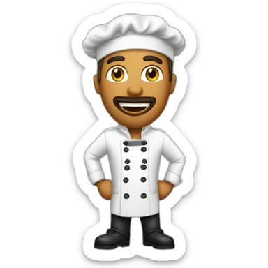 Chanteur cuisinier sticker