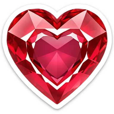heart ruby gem sticker