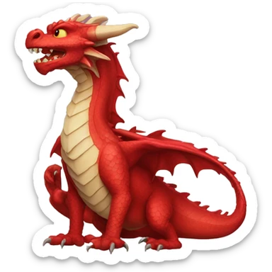 red dragon sticker