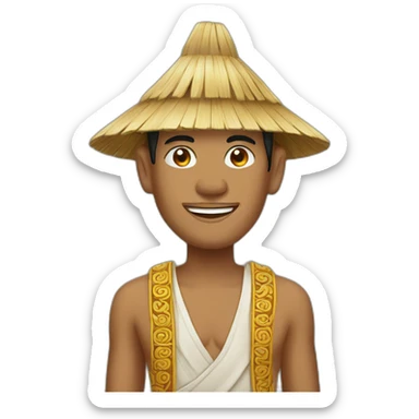 balinese man sticker
