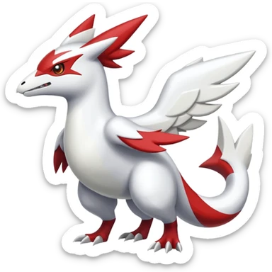 Latias-Reshiram-Zangoose-Gabite-Fusion (full body) sticker