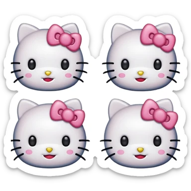 hello kitty emojis sticker