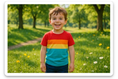 yosh bolani tasvirlab ber  sticker