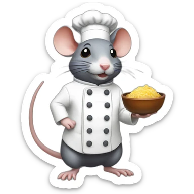 studio ghibli rat chef sticker