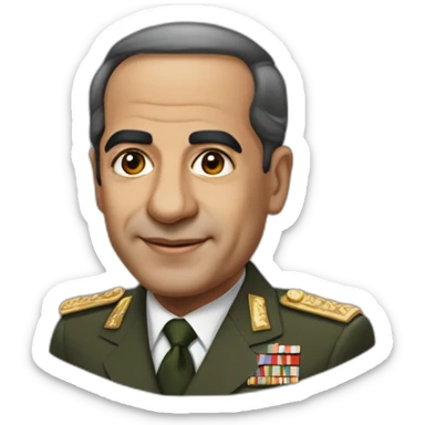 President Abdulfatah alsisi sticker