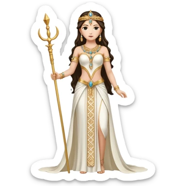 ejemplos diosa tanit vestimenta completa+ sticker