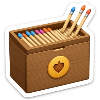 box of mathces sticker