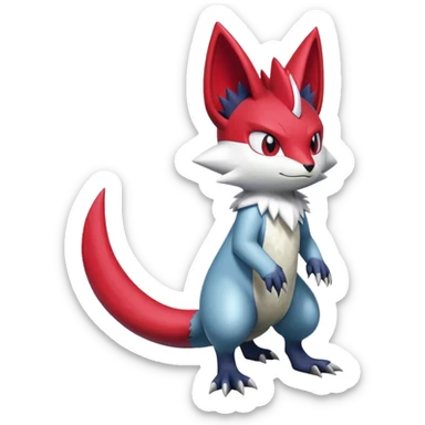  Weavile-Sneasel-Zangoose-hybrid (Full body) sticker