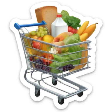 Grocery shopping sticker
