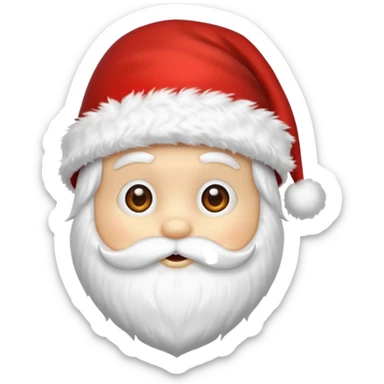 Santa hat emoji sticker