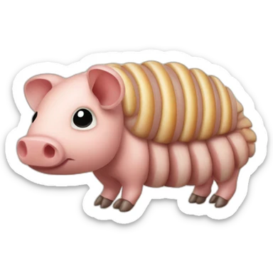 Brindled pig armadillo cow centipede insect sticker