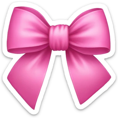 pink bow sticker