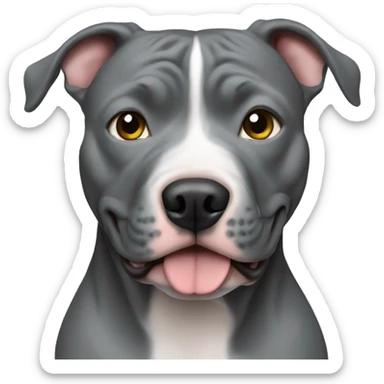 Gray Pitbull sticker