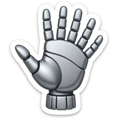 strong heavy metal hand ich liebe dich geste sticker