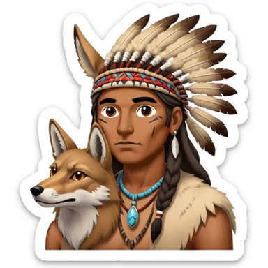 Mystic Coyote sticker