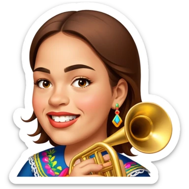 Mariachi Trumpet Player sticker