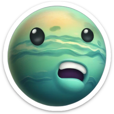 neptune planet sticker