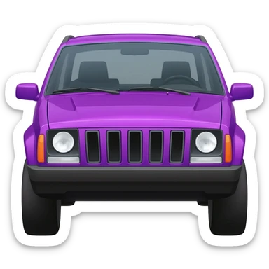 Purple Jeep Cherokee sticker