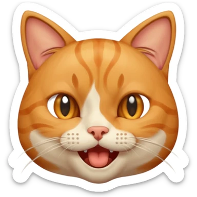 cat cry and laugh at the same time sticker