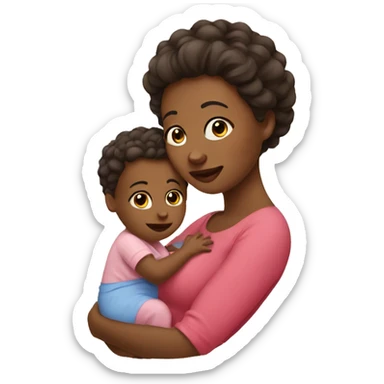 mom and baby sticker
