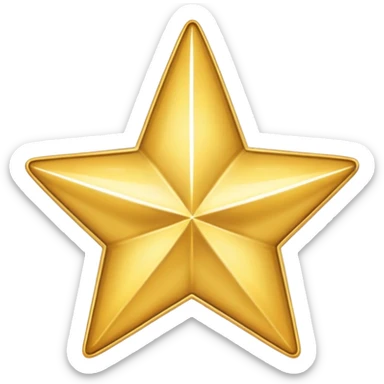 Symbol for showing ratings from one to five sticker