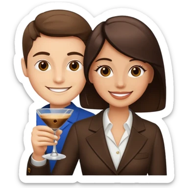 Me holding an espresso martini sticker