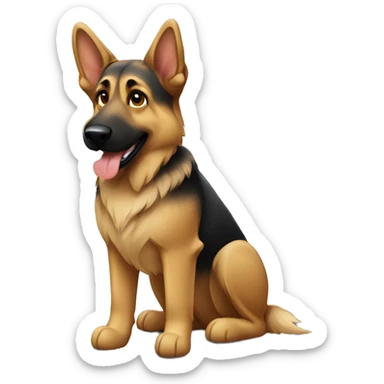 german shepard shopping sticker