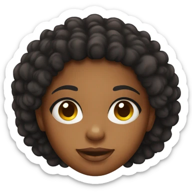 afro brazilian girl sticker