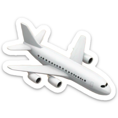 plane over beach sticker