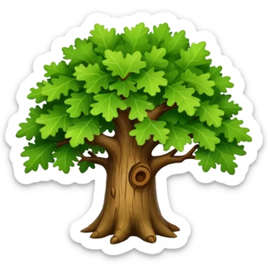 oak tree sticker