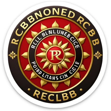 The IPL Team RCB Logo  sticker