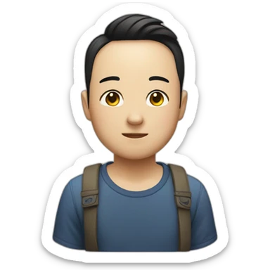 A cute gay chinese sticker