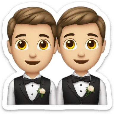 Boys gay married sticker