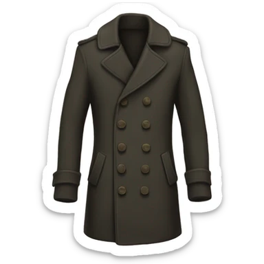 single breasted pea coat sticker