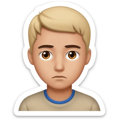 concerned look sticker