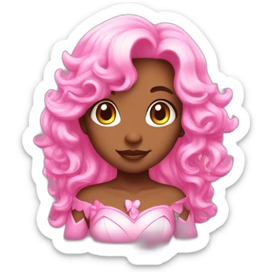 Cute Pink magical girl sticker