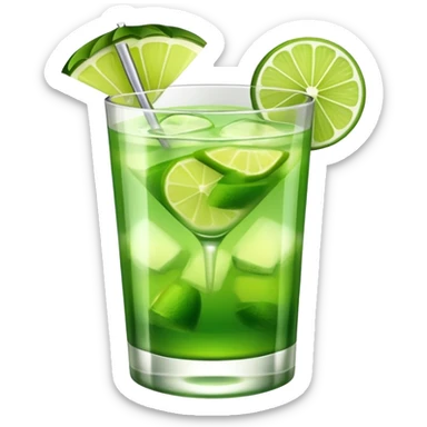 green coctail sticker
