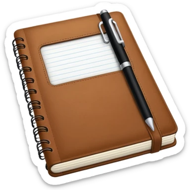 a notebook that says "NotebookLM" on it sticker