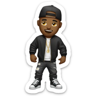 hiphop rapper sticker