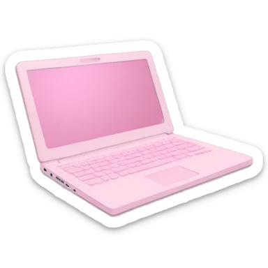 pastel pink laptop sticker