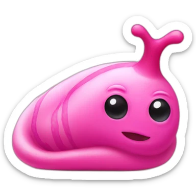 Pink slug with bikini sticker