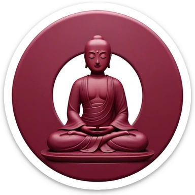 Zen data Burgundy color sticker