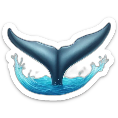 whale-tail sticker