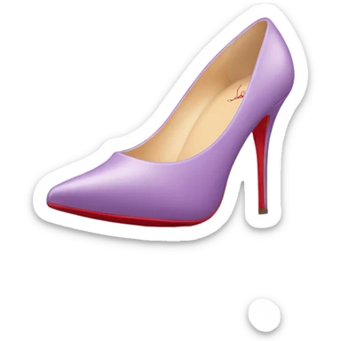 light purple louboutins shoes sticker