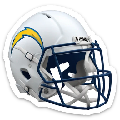 La chargers football helmet sticker