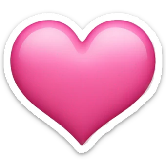 Pink heart  sticker